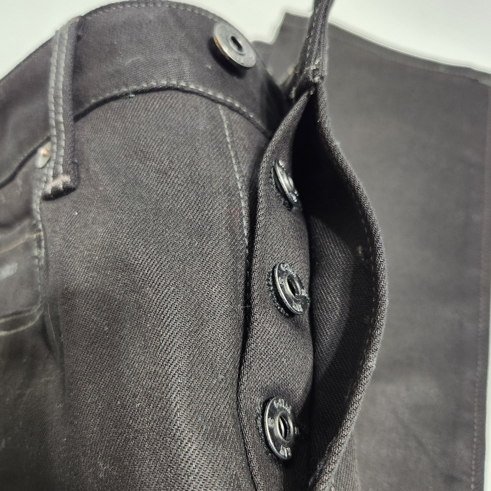 NWOT G-Star RAW 3301 Slim Black Button-up Youth Jeans (W24xL30) - Picture 10 of 16